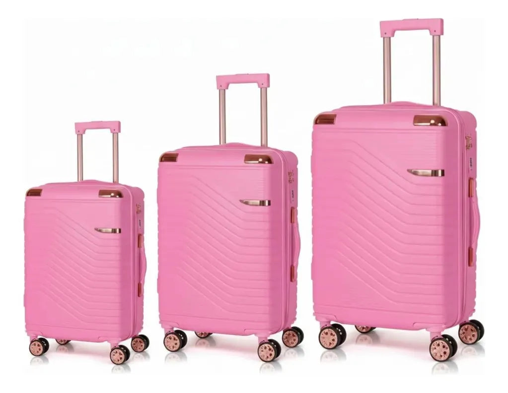 Kit Conjunto 3 Malas De Viagem P , M , G - Resistente Premium Pequena 10kg E Media 23kg E Grande 32kg + Balança Digital Portátil Travelux GRÁTIS