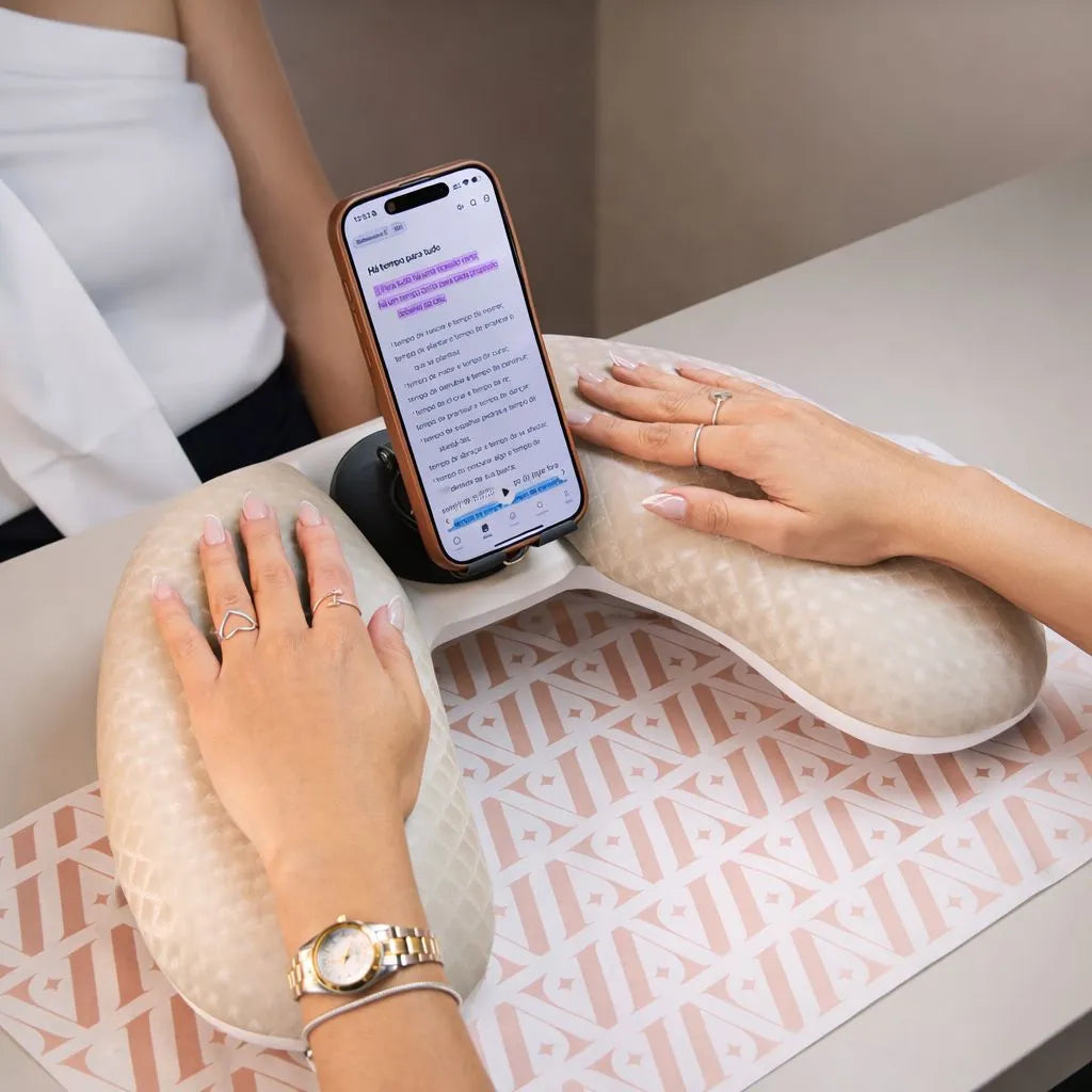 Suporte Apoio Braço Mão + Suporte Celular Ajustável 360°